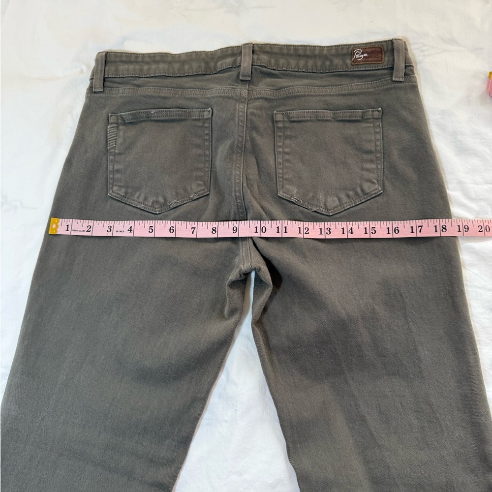 PAIGE Straight-Leg Jeans in Olive Brown - Picture 5 of 7